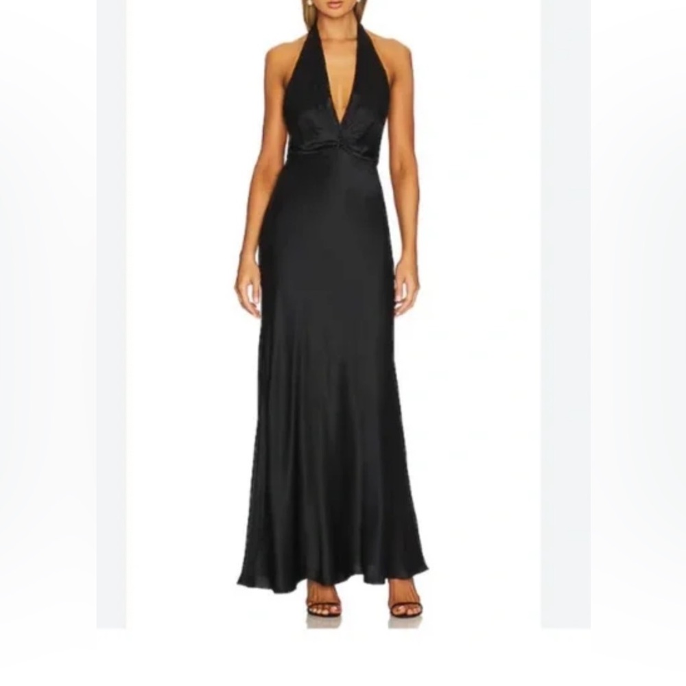 The Bar Black Halter Maxi Dress - 6